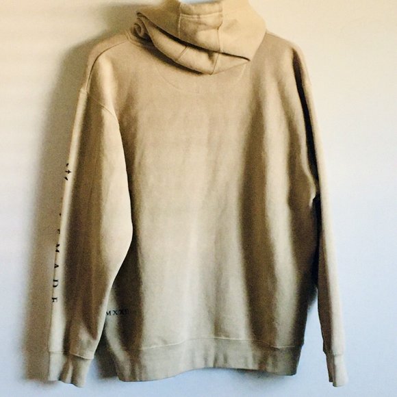 Self Made Athletics Men’s Trident Hoodie Tan‎ & Black Size Medium - Picture 7 of 13